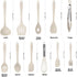 Kitchen Utensil Set - 11 Cooking Utensils - Colorful Silicone Kitchen Utensils - Nonstick Cookware with Spatula Set - Colored Best Kitchen Tools Kitchen Gadgets (Khaki) by BESTZMWK