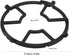 Cast Iron Wok, Non Slip Black Cast Iron Stove Rack for Frying Pans, Craft Pans, Carbon Steel Pans