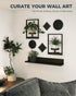 2 Pack Bamworld Plant Stand Indoor Wall Decor Metal Plant Hanger Indoor Hanging Plant Holder Wall-Mounted Planters