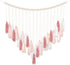 Luxbrand Large Macrame Wall Haning Boho Home Decor, Blush Pink Tassel Wall Decor