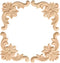 MUXSAM Wood Carved Onlay Appliques, Unpainted Wooden Corner Carving Decals, Furniture Decor