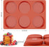 Ocmoiy 4 Inch Silicone Egg Molds for Baking/Jumbo Muffin Top Pans, 3 Pack Non-Stick Large Disc Shape Round Molds for Hamburger Bun, English Muffin, Tarts, Pies, Corn Bread, Egg Sandwich Breakfast by Ocmoiy