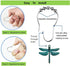 Decorative Antique Green Dragonfly Shower Curtain Hooks - Rust Proof Rings for Natural Forest Garden Bathroom Decor