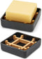 Bamboo Soap Dishes for Bar Soap Holders for Shower with Drainage for
