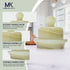 4 Inch Countertop Mini Marble Butter Dish Green Onyx Butter Crock with Lid, Spreadable Butter Container for and Kitchen