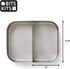 Stainless Steel Bento Box Lunch and Snack Container for Kids and Adults, 2 Sections for Meal Prep
