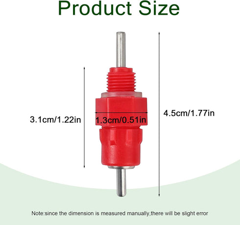 10pcs) Chicken Waterer Nipples Automatic Poultry Watering Nipples Chicken Drinkers (dht