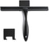10-Inch Matte Black Shower Squeegee, All-Purpose Stainless Steel for Bathroom, Shower Doors, Mirrors, and Tiles
