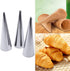 Non-stick Cream Horn Molds, Stainless Steel Cannoli Tubes Kit, Pack of 16 Baking Cones for Pastry