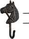 Vintage Wrought Iron Coat Hook Hat Hook, Wall Mounted with Screws Included
