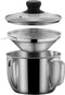 Stainless Steel 4 Cup/1000ML Fat Separator with Strainer and Glass Lid, Soup Oil Separator Cup for Cooking, Kitchen Oil
