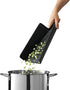 Joseph Joseph Chop2Pot Plus Folding Chopping Board, Easy-Grip Handle (Large) - Black