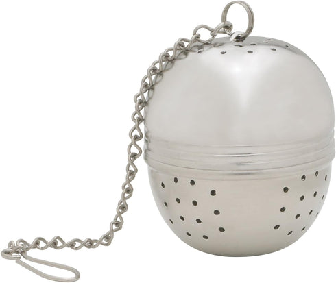 HIC Loose Tea Leaf Tea Strainer and Herbal Infuser, 18/8 Stainless Steel, 1.75-Inch Pierced Tea Ball