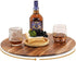 Dia.18 Acacia Wood Lazy Susan, Wooden Turntable Organizer for Cabinet, Pantry, Countertop, Table, Charcuterie Boards