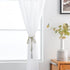 SpaceDresser Basic Rod Pocket Sheer Voile Window Curtain Panels, White 2 Panels 52 Width 84 Inch Long