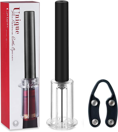 Simple Wine Opener with Foil Cutter, Air Pressure Pump Cork Remover, Perfect Gifts for Wine Lovers