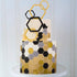 Mity rain Hexagon Cookie Cutter - Geometric Multicutter, 3 Size Football Cake Fondant Biscuit Cutters