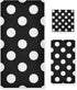 Qilmy 3-Piece Polka Dot Towel Set, Absorbent Soft Bathroom Decorative Towel Set with