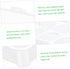 8 Box Fridge Egg Keeper Holder Mini Condiment Bottles, Egg Organizer for Refrigerator, Egg Carrier, White