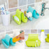 2 Pack Sponge Holder for Double-Sink - FineGood Saddle Caddy Brush Soap Organizer, Blue & Green