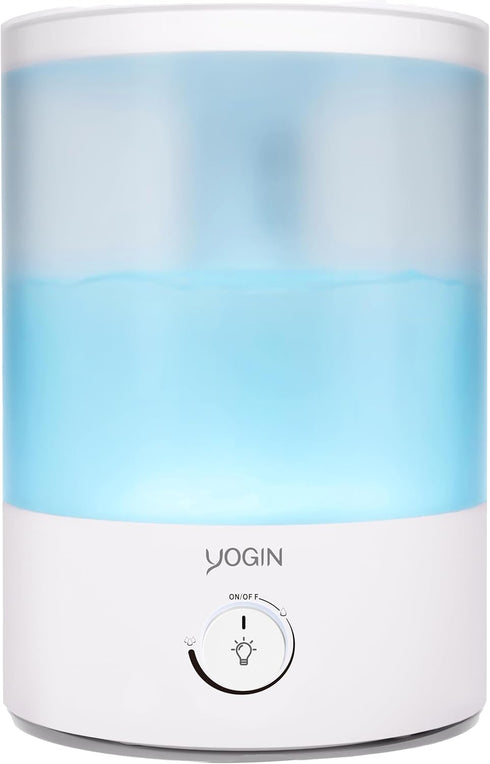 YOGIN Humidifiers for Bedroom Large room,Top fill 2.5L Ultrasonic cool mist Humidifiers