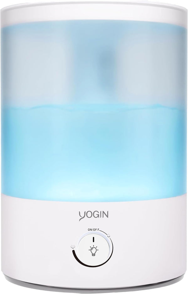 YOGIN Humidifiers for Bedroom Large room,Top fill 2.5L Ultrasonic cool mist Humidifiers
