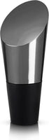 Viski Heavyweight Bottle Stopper, Wine Preserver for Red and White Wines, Gunmetal with Silicone Seal, Set of 1