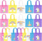 20Pcs Rainbow Party Favor Bags, Reusable Gift Bags for Boy Girls Birthday Party Supplies
