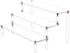 3 Steps Clear Acrylic Display Riser Cupcake Stand Display for Decoration and