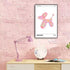 BNGFDV Retro Euphoria Canvas Wall Art, Minimalist Trendy Preppy Abstract Poster, Funky Pink Print for Girls Teen Room
