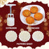 Mooncake Mold Press with 12 Flower Patterns, DIY Hand Press Pastry Tool for Mid Autumn Festival (50g+100g)