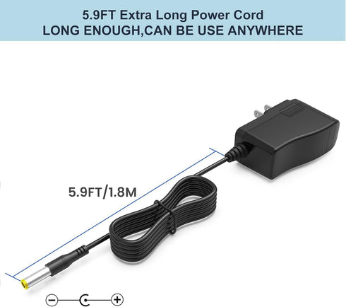 Charger for Bissell Pet Stain Eraser 2837 2842 2846 2877, Cordless Vacuum Cleaner Power Cord AC DC Adapter Supply