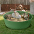 Kalekey 25'' Bottomless Chicken Dust Bath Tub, Adjustable Chicken Dust Bath Contain Design, Dust Bath for Chickens