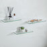 12Inch Set 3, SAYAYO Glass Floating Shelves for Wall, Tempered Glass Shelves for Bathroom, Living Room, Bedroom