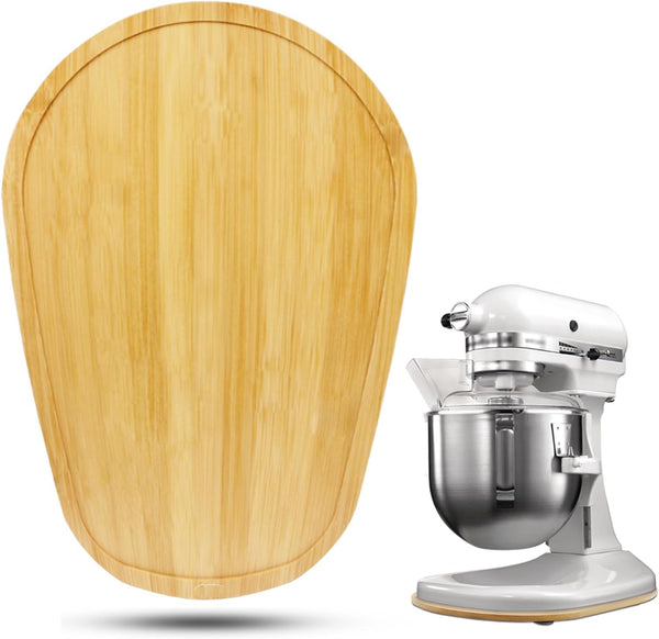 Bamboo Mixer Slider, Compatible with Kitchen Aid 5-8 Qt Stand Mixer, Kitchen Countertop Storage Mover