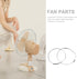 GANAZONO 2pcs Electric Fan Grille Retaining Ring, Plastic Binding Hoop for 14in/16in Table Fans