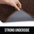 KANGAROO Luxury Chenille Bath Rug, 30x20, Extra Soft and Absorbent Shaggy Mat for Tub, Shower, Bathroom, Brown