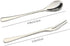 VANRA 5in Flatware Set, Silver Stainless Steel, 4-Piece with 2 Forks and 2 Spoons for Salad and Appetizer