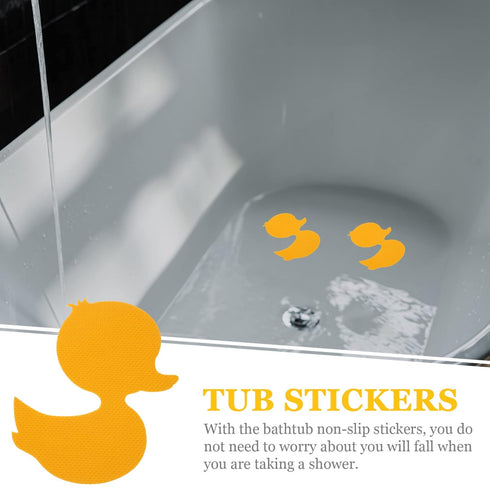 12 Toddmomy Bathtub Non Slip Stickers Pcs Anti Slip Duck Shower Decals for Kids Bathroom Safety Waterproof Adhesive