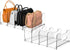 SURETIVIAN 2-Pack Purse Organizers for Closet, Adjustable Small Shelf Divider Rack for