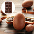 Silicone Baking Cake Mold, Amosfun, 8-Cavity Easter Egg Shaped Molds for DIY Cooking, Coffee Color, 10.62 x 6.29 x 0.78