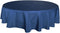 Tektrum Heavy Duty 70 inch Round Elegant Waffle Weave Tablecloth - Waterproof Stain Resistant (Navy Blue)