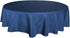 Tektrum Heavy Duty 70 inch Round Elegant Waffle Weave Tablecloth - Waterproof Stain Resistant (Navy Blue)