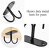 Mocoum Black Under Cabinet Mug Hooks - Rustic Organizer Rack for Mugs and Kitchen Utensils