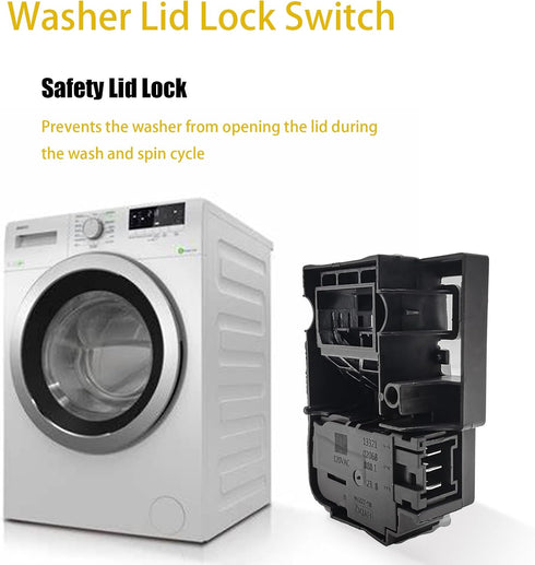 WH01X27954 Washer Lid Lock Switch for GE Hotpoint Top Load Washing Machine, Compatible with 290D1580P001
