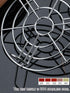 Round Cooling Racks Dia 11" for Cooking & Baking, 304 Stainless Steel Steamer Rack for Air Fryer, Cake Pans