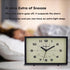 6 inch Analog Alarm Clock, Silent Non Ticking Small Clock with Night Light, Battery Operated Simply Design for Bedroom