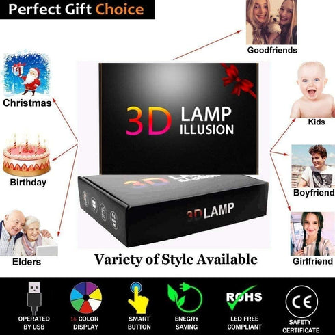 Optical Illusion 3D Red Wine Cup Night Light, 16 Colors Changing USB Powered LED Table Desk Lamp with Remote Control