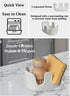2-Slot Countertop Ceramic Sponge Holder, Dish Sponge Holder for Kitchen Sink, Keeps Sponges Dry & Clean, Rust-Free