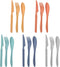 Wheat Straw Cutlery Set, Knives Spoons and Forks Set, Reusable Flatware for 5, Party, Travel, Work, Picnic, Camping